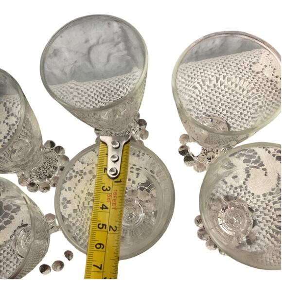 Vintage Set of 6 Glass Dessert Parfait Serving Glasses - Picture 6 of 6